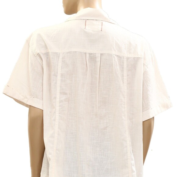 Free People We The Free Super Bloom Shirt Blouse Top Floral Cotton M NWT 285947 - Picture 7 of 8